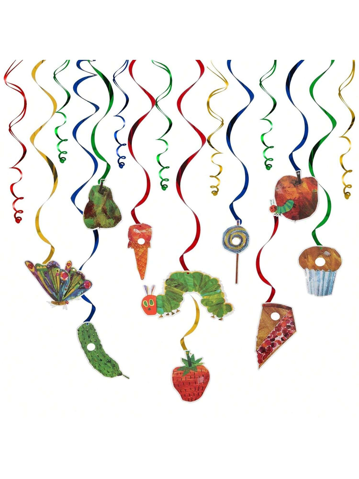 20PCS Very Hungry Caterpillar Butterfly Swirls Birthday Party Decor