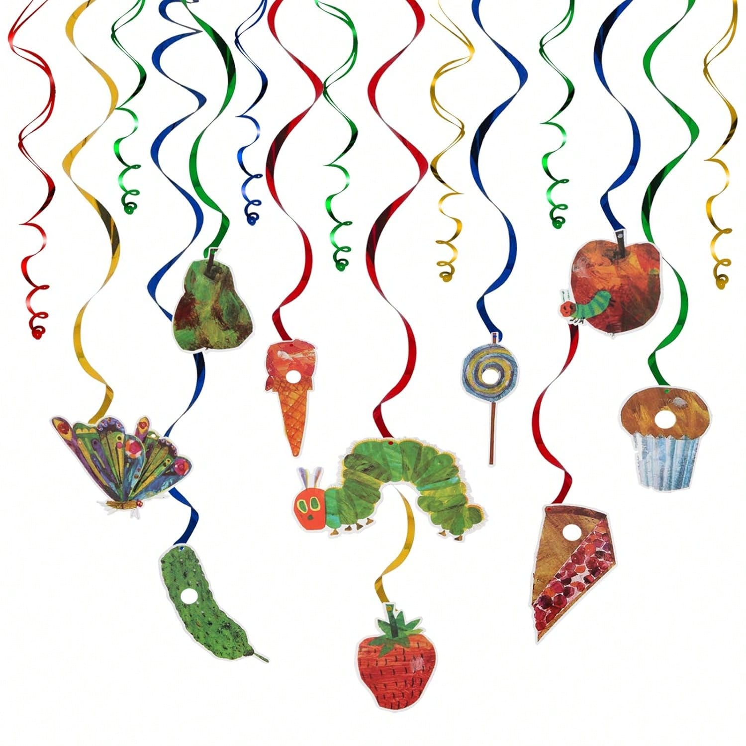 20PCS Very Hungry Caterpillar Butterfly Swirls Birthday Party Decor