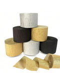 6-Pack Crepe Paper Streamers Gold Silver Black 82ft for Birthday Wedding Decor