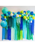 Crepe Paper Streamers 8 Rolls 656ft Blue Green White Pastel Party & Wedding Decor