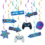 21PCS Video Game Hanging Swirls for Gamer Birthday Party Decor