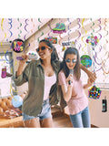 30PCS 90s Party Hanging Swirls Adults Back to 90s Birthday Decor