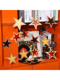 39pcs Red Gold Black Star Hanging Swirls for Movie Night & Parties
