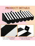 4PCS 3D Black Paper Awning Wall Decorations Circus Birthday Party Decor