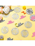 Cow Bachelorette Party Decorations 8pcs Glitter Disco Ball Hanging Swirls
