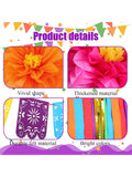 16pcs Mexican Paper Flower Party Decor with Banner and Streamer