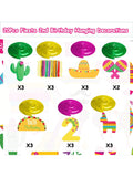 20pcs Taco Twosday Birthday Hanging Swirl Decorations Mexican Fiesta Party