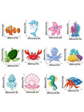 30PCS Sea Animals Hanging Swirls for Under the Sea & Mermaid Parties