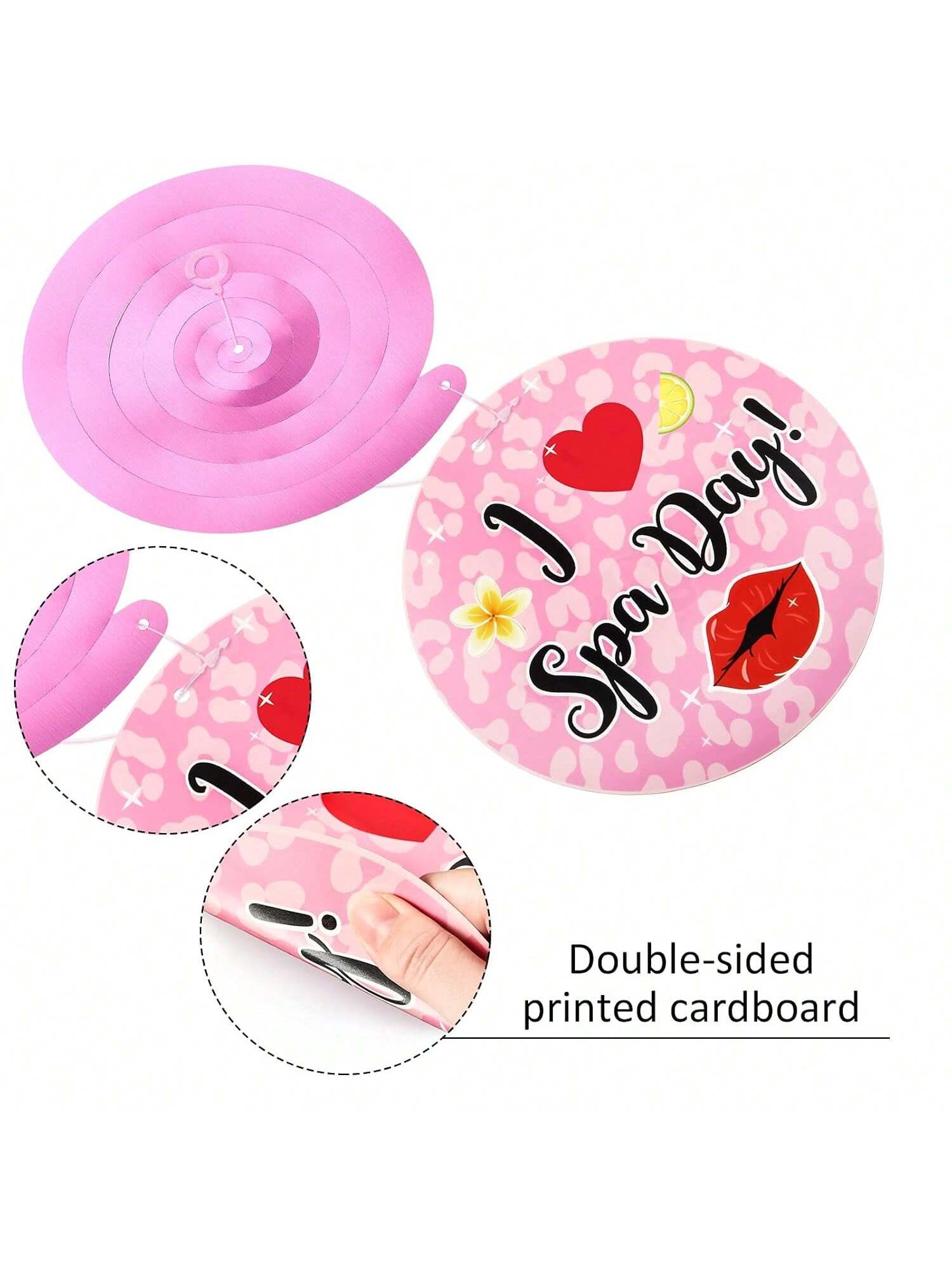 Spa Day Hanging Swirls 30pcs Makeup & Nail Party Ceiling Decor