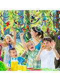 Tropical Birds Party Decorations 30 pcs Toucan Parrot Hanging Swirls for Luau