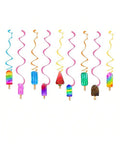 30PCS Ice Cream Hanging Swirls Summer Birthday and Baby Shower Decor