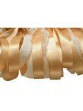 50pc Champagne Lace Ribbon Wands with Bells Party Favors Streamers