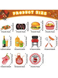52pcs Summer Picnic Party Hanging Swirl Decorations for BBQ Birthday Carnival