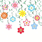 54PCS Summer Flower Hanging Decorations 4x6 Inch for Parties & Showers