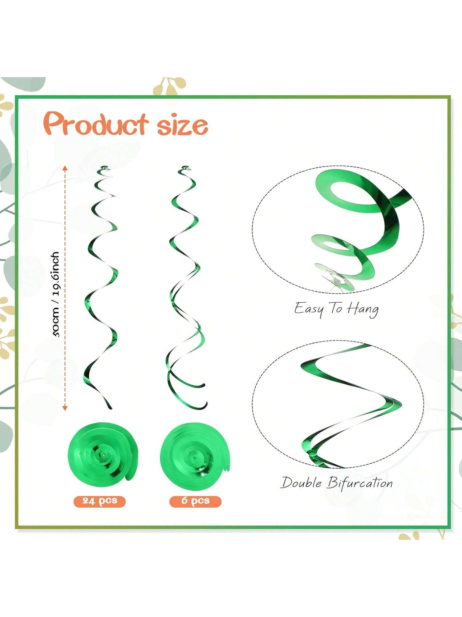 54PCS Summer Flower Hanging Decorations 4x6 Inch for Parties & Showers