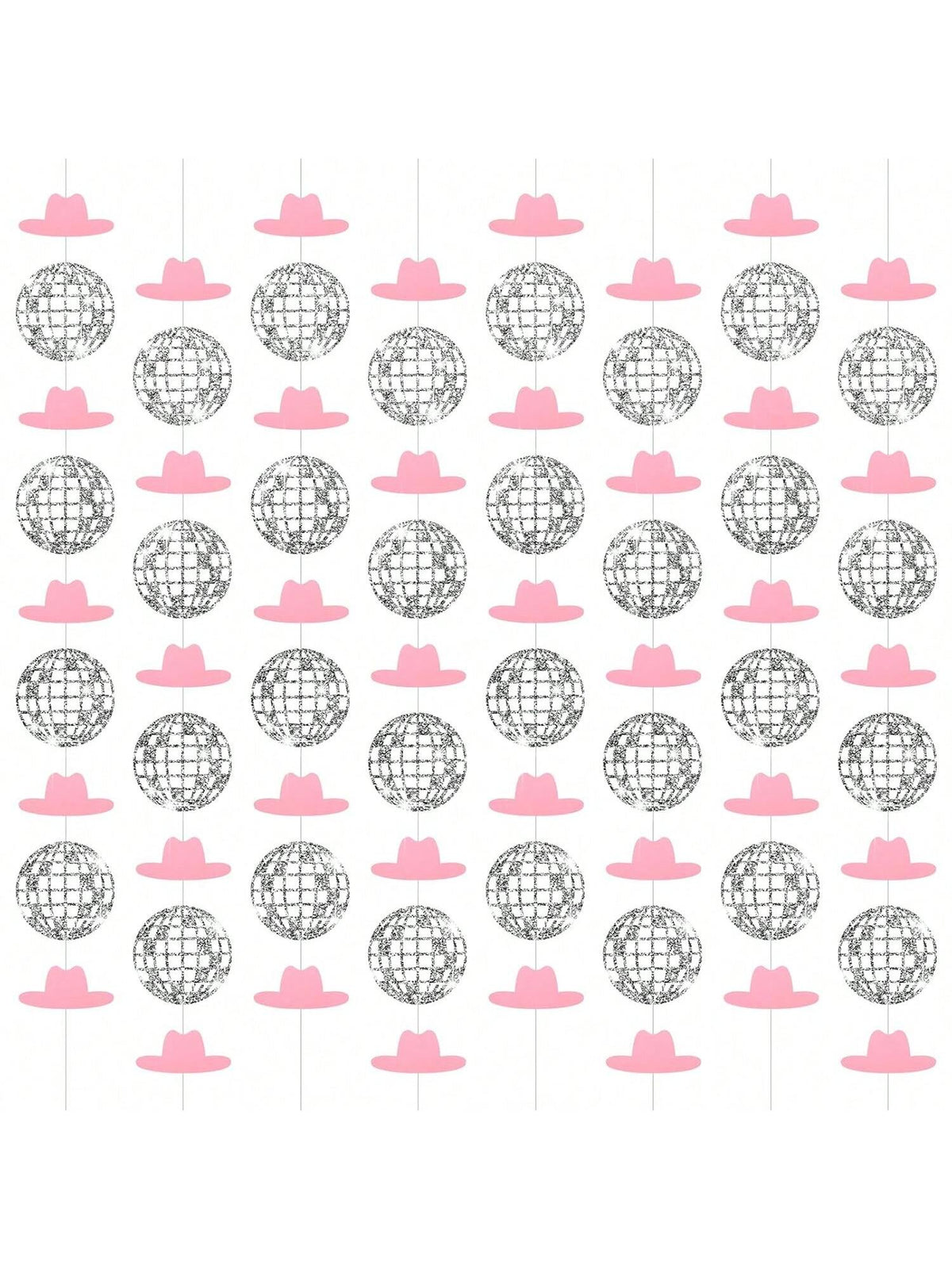 Cow Bachelorette Party Decorations 8pcs Disco Ball Western Pink Party Decor