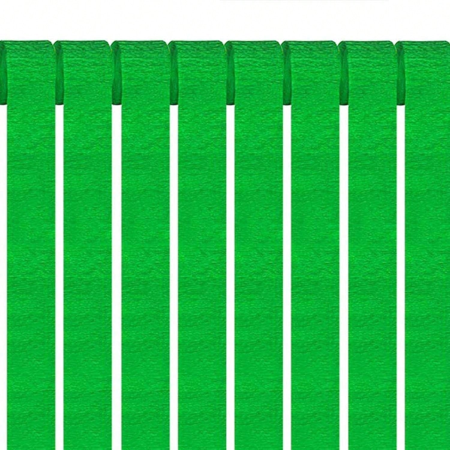 81 Feet Green Party Streamers6 Rolls Green Crepe Paper Streamers Decorations