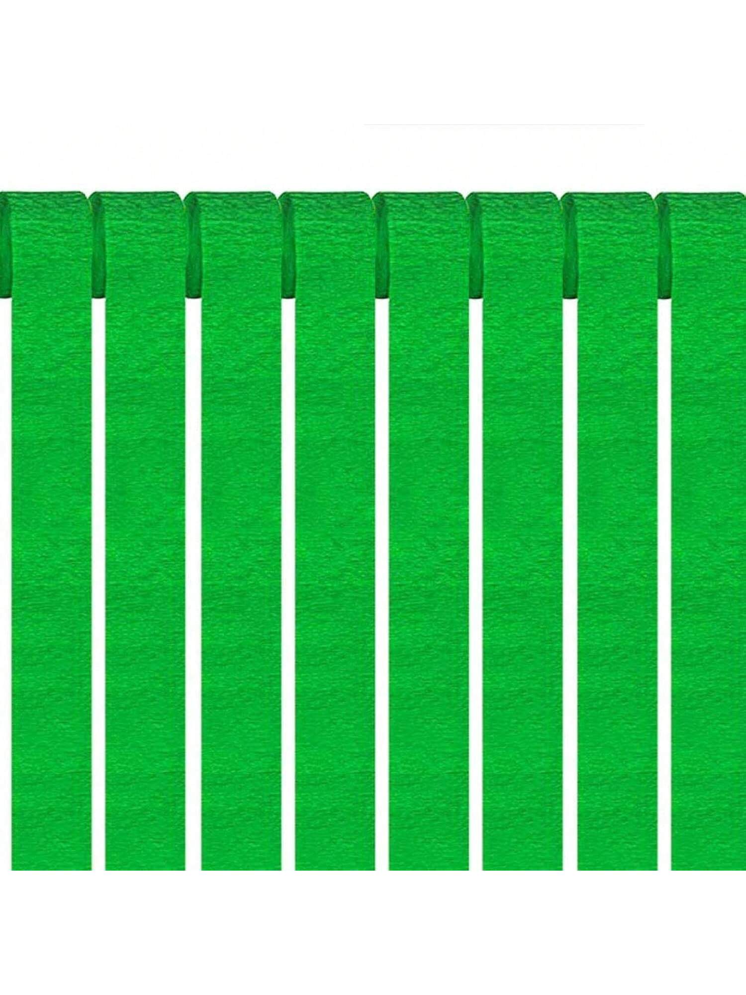 81 Feet Green Party Streamers6 Rolls Green Crepe Paper Streamers Decorations