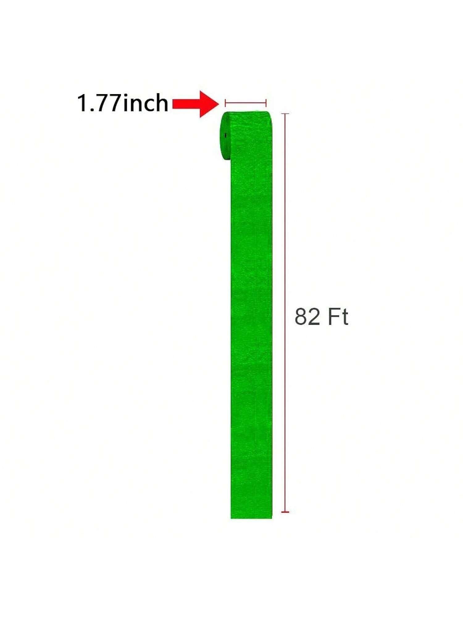 81 Feet Green Party Streamers6 Rolls Green Crepe Paper Streamers Decorations
