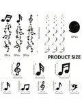 84 pcs Music Notes Hanging Swirl Party Decorations for Birthday Wedding Shower