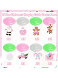 Pink Christmas Hanging Swirls Party & Winter Celebration Decor