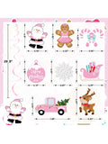 Pink Christmas Hanging Swirls Party & Winter Celebration Decor