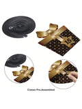 15th Birthday Black and Gold Hanging Swirl Ceiling Decorations