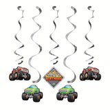 Monster Truck Dizzy Danglers, 5 Ct, Multi-Colored, 39"