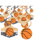 Basketball Party Decorations 40 pcs Hanging Swirls for Shower or Birthday