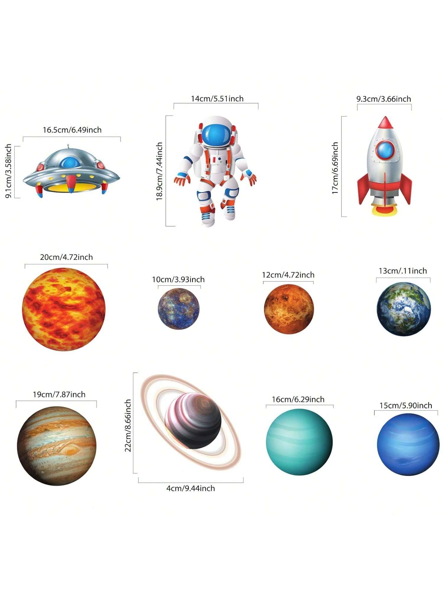 Outer Space Hanging Swirls 30pcs Kids Planet Rocket Birthday Decor