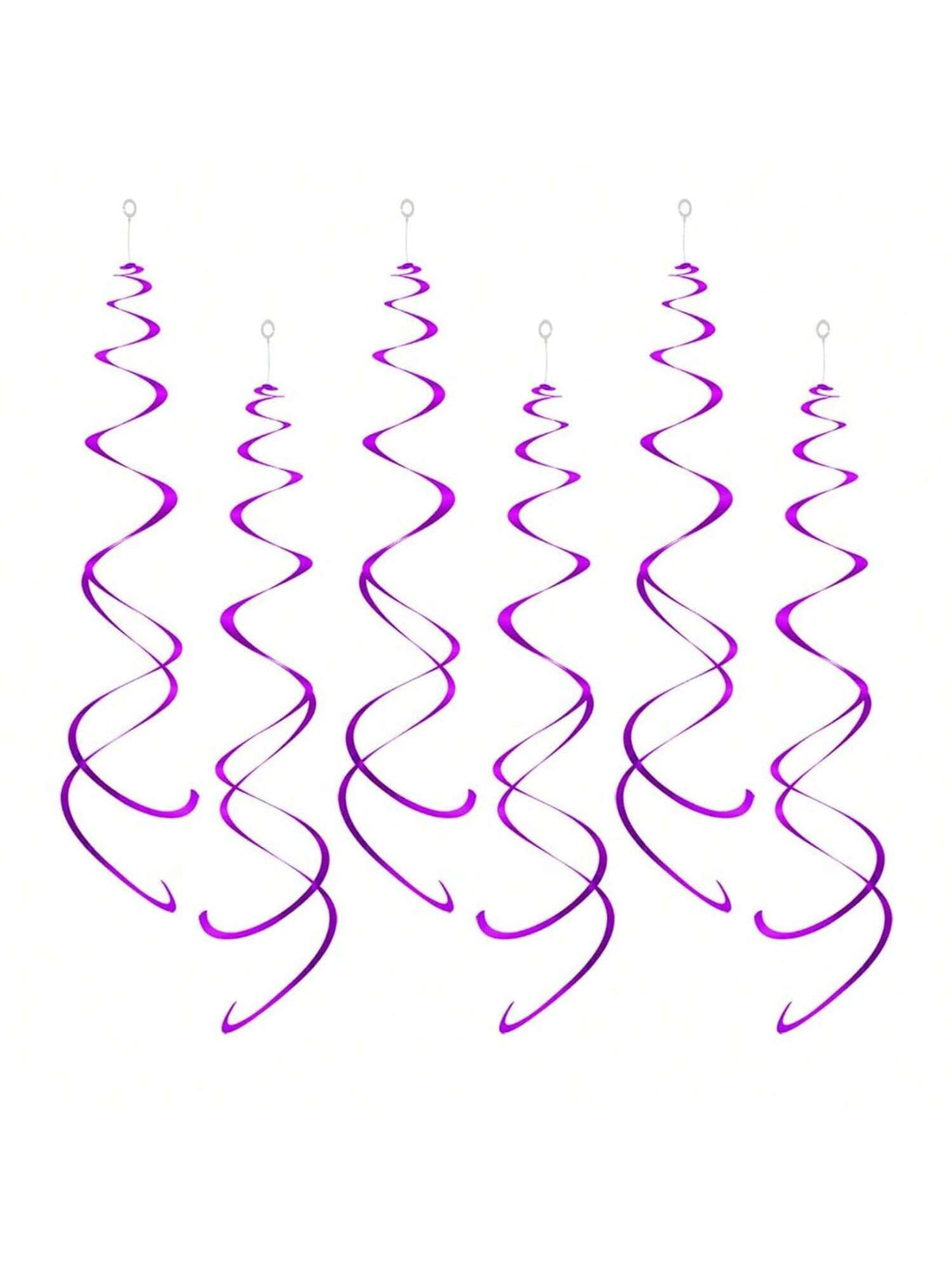 Party Swirl DecorationsHanging Swirl For Ceiling DecorationsPurplePack Of 30