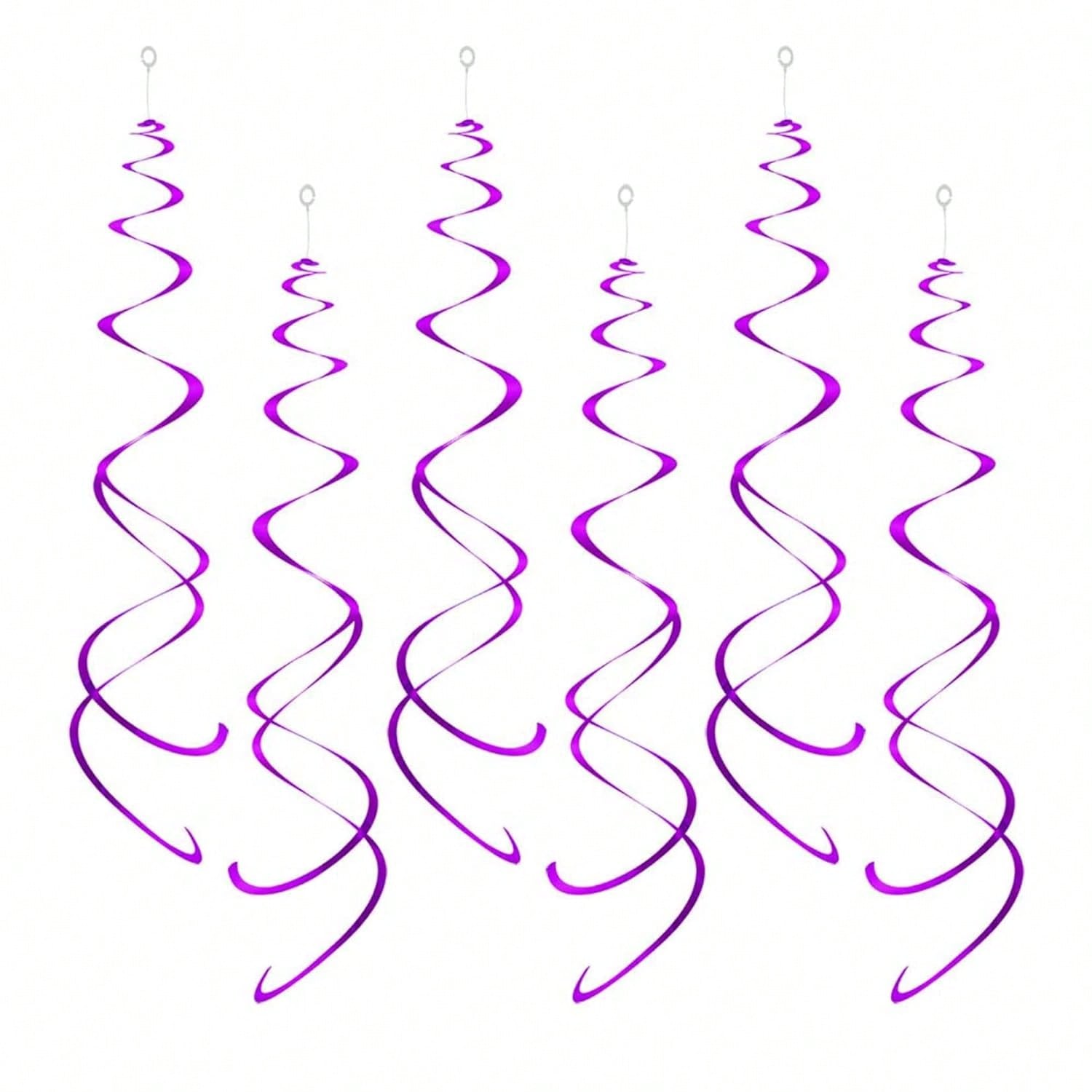 Party Swirl DecorationsHanging Swirl For Ceiling DecorationsPurplePack Of 30