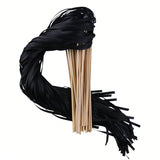 Ribbon Stick Wands Streamers For Wedding Party Favor (Black-30Pcs)