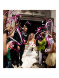 Ribbon Stick Wands Streamers For Wedding Party Favor (Black-30Pcs)