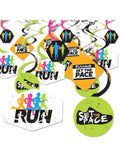 40pcs Running Track Cross Country Marathon Party Hanging Swirl Decorations