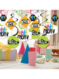 40pcs Running Track Cross Country Marathon Party Hanging Swirl Decorations