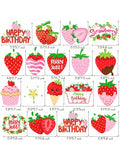 Strawberry Hanging Swirls 20pcs Ceiling Streamers for Birthday & Shower Party