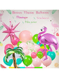 Tropical Flamingo Balloon Garland Kit For Summer Luau Birthday Decorations