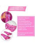 Laser Pink Fringe Curtain 2pcs 6.4x8ft Party & Birthday Decor