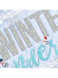 Winter Wonderland Snowflake Garland Banner for Christmas Wedding Birthday