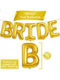 32in Gold Bride To Be Balloon Set for Bachelorette & Bridal Shower Decorations