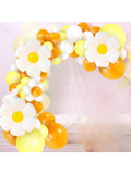 132pcs 30in Daisy Balloon Garland Flower Arch for Party Decorations