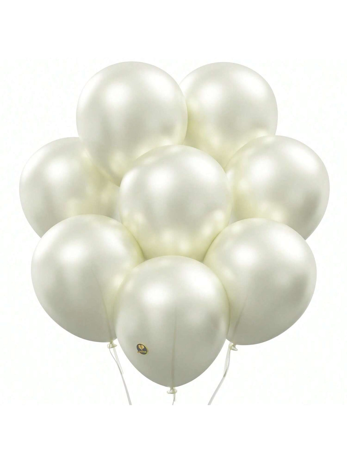 Mini Balloons: 144 White Pearlized  Balloons For Showers & Birthday Parties