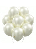 Mini Balloons: 144 White Pearlized  Balloons For Showers & Birthday Parties