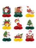 9-Piece Christmas Honeycomb Table Centerpieces for Holiday Party Decor