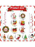 30 Pcs Christmas Hanging Swirl Decorations Double Sided Foil Ceiling Décor