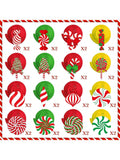 68-Piece Christmas Hanging Swirls Peppermint Candy Ceiling and Wall Decor