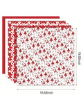 120-Sheet Christmas Tissue Paper Red White Snowflake for Gift Wrapping and Decor