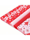 120-Sheet Christmas Tissue Paper Red White Snowflake for Gift Wrapping and Decor