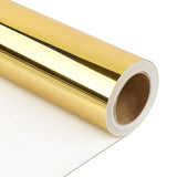 Golden Metallic Wrapping Paper Roll 17.5x32.8ft for Gifts & Party DIY Projects